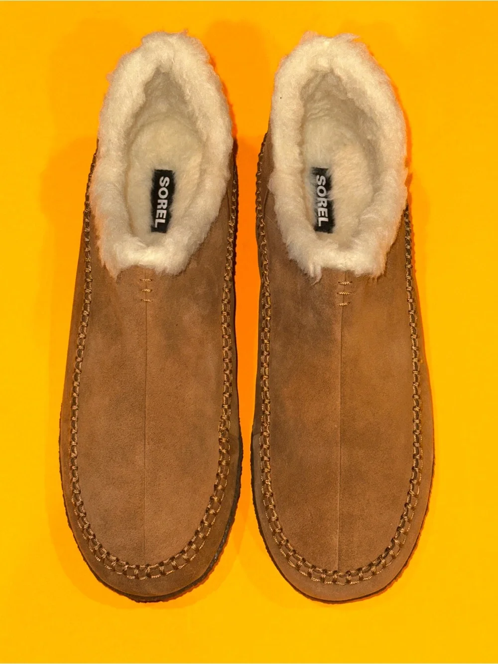 Sorel Manawan II Slipper Elk Natural Men’s 14 US NEW w/FLAWS